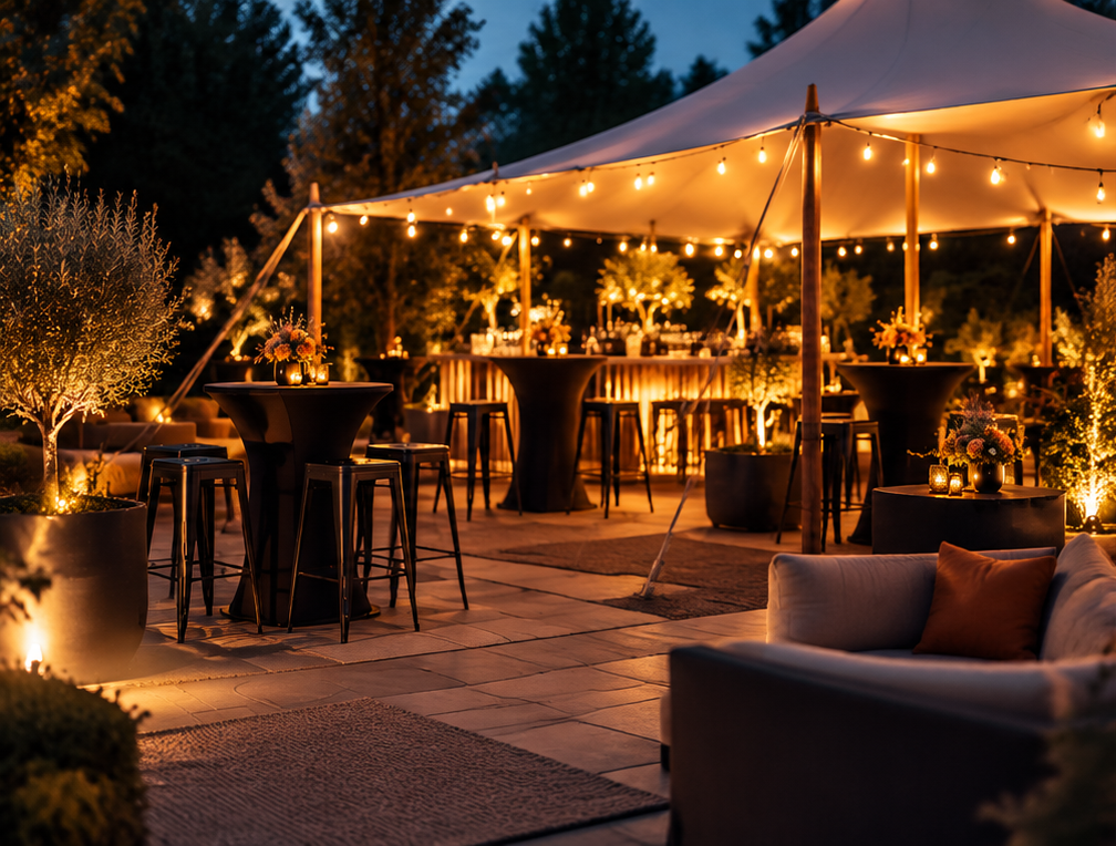 Complete verzorgde setting met verhuurmateriaal van XCITED Rental